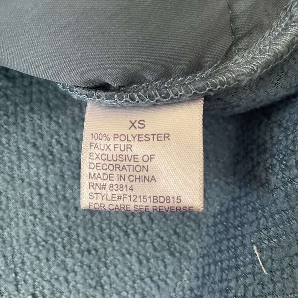 Te Verde Jacket Womens XS Blue Teddy Bear Fleece Quarter Zip Very Soft NEW - Picture 4 of 7